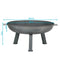 Sunnydaze Rustic Cast Iron Fire Pit Bowl with Stand