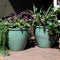 Sunnydaze Set of 2 Indoor/Outdoor Ocean Villa Ceramic Planters - 11.75"