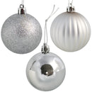 Sunnydaze 25ct 60mm Beautiful Baubles Shatterproof Christmas Ornaments