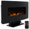 Sunnydaze Curved Face Wall-Mount or Freestanding Color-Changing Fireplace