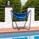 Sunnydaze Hanging Rope Hammock Chair with Space-Saving Stand