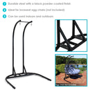 Sunnydaze Deluxe Steel U-Shape Hanging Chair Stand - 76"