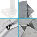 Gray pop up canopy with canopy air vent. 