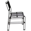 Sunnydaze Indoor/Outdoor Modern Wire Metal Dining Chair - Black