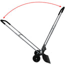 CASL Brands Heavy-Duty Snow Shovel with Wheels and Adjustable Handle