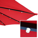 Open and close crank of the half wall umbrella. 