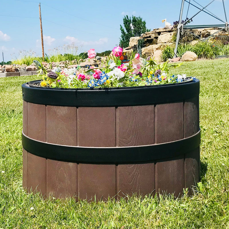 TankTop Covers Whiskey Barrel 31" Planter Septic Lid Enclosure