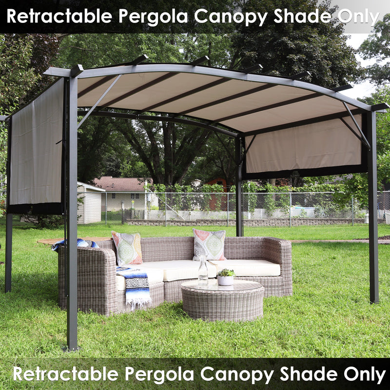 Sunnydaze 9'x12' Replacement Retractable Pergola Canopy Shade Only