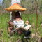 Sunnydaze Book Worm Bernard the Outdoor Garden Gnome with Solar Light