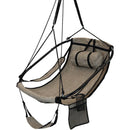 Sunnydaze Hanging Hammock Chair Swing,  Armrests, Drink Holder, Side Pouch and Footrest