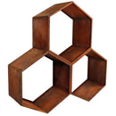 Sunnydaze Rustic Hexagon Firewood Storage - 30-Inch