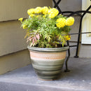 Sunnydaze Set of 2 Indoor/Outdoor Purlieu Ceramic Planters - 12"