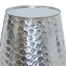 Sunnydaze Galvanized Steel Buckets with Hexagon Pattern - Set of 4