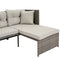 Stone gray colored sectional sofa back cushion