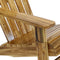 Sunnydaze Rustic Wooden Adirondack Chair with Light Charred Finish