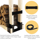 Sunnydaze Heavy-Duty Firewood Log Rack Brackets
