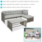 Sunnydaze Longford Outdoor Patio Sectional Sofa Set with Cushions