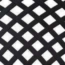 Sunnydaze 2-Person Checkered Cast Aluminum Metal Garden Bench - Black