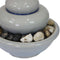 Sunnydaze Smooth Cascade Ceramic Indoor Tabletop Water Fountain - 7"