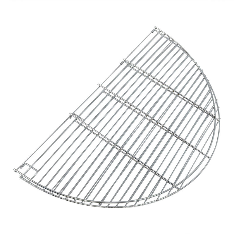 Sunnydaze Foldable, Chrome-Plated, Round Fire Pit Grill Grate