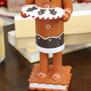Sunnydaze Rodney the Gingerbread Baker Nutcracker Statue - 15"