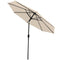 Sunnydaze Aluminum 9' Patio Umbrella with Tilt and Crank