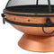 Sunnydaze 30" Royal Cauldron Fire Pit with Spark Screen and Poker